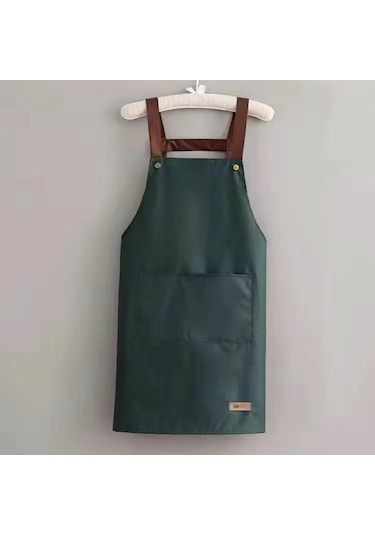 Yeşil Pişirme Önlüğü Yağa Dayanıklı Yeniden Kullanılabilir Geniş Uygulama