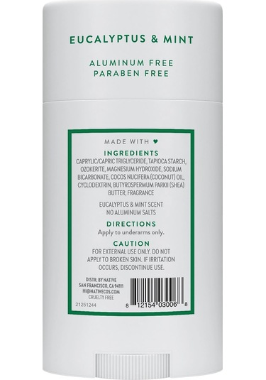 Native Eucalyptus & Mint Alüminyumsuz Stick Deodorant 75gr
