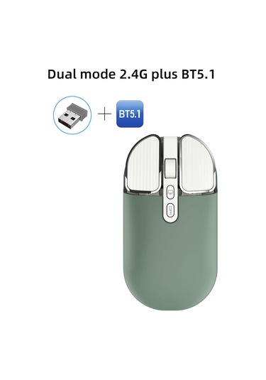 Geeksen Kablosuz T600 Fare - 2.4g+bt5.1, Şarj Edilebilir 500mah, Uv Kaplama, Sessiz Tasarım 112 Karakter Diğer