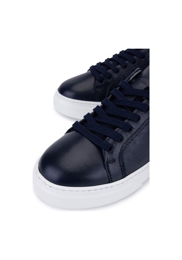 Tamer Tanca Kadın Hakiki Deri Lacivert Sneakers & Spor Ayakkabı 04 502 Bn Ayk Y25 Lacıvert Lacivert