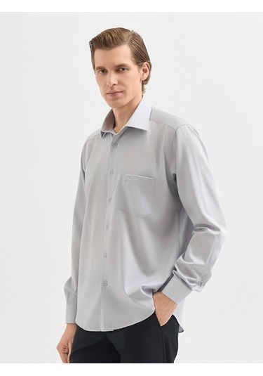 Karaca Erkek Regular Fıt Gömlek-açık Gri 11.25s.04.310 Açık Gri