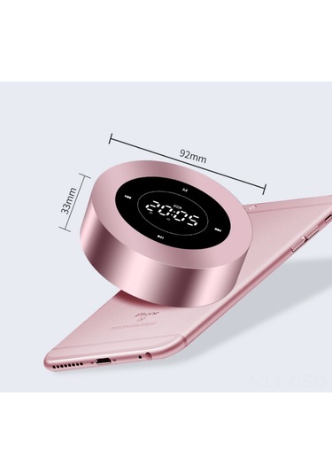 Samdoo Kompakt Dokunmatik Bluetooth Hoparlör - Mikrofonlu, 15 Saat Çalma Süresi, Hızlı Şarj, Full Hd Ses Kalitesi Gümüş