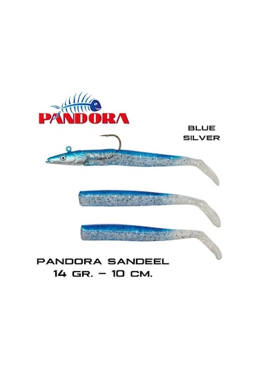 Pandora Sandel 10 Cm. 14 Gr. Blue Silver Silikon Yem (487088909)