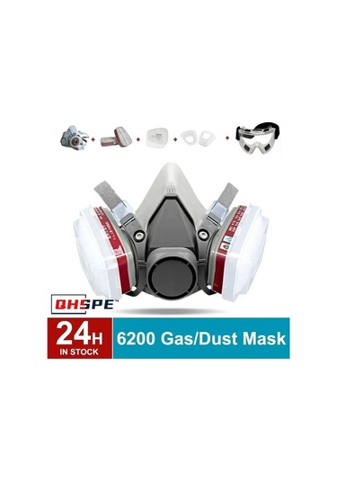 Trendooze 6200 Solunum Yarım Yüz Kapatma Gaz, Sağlam Koruma