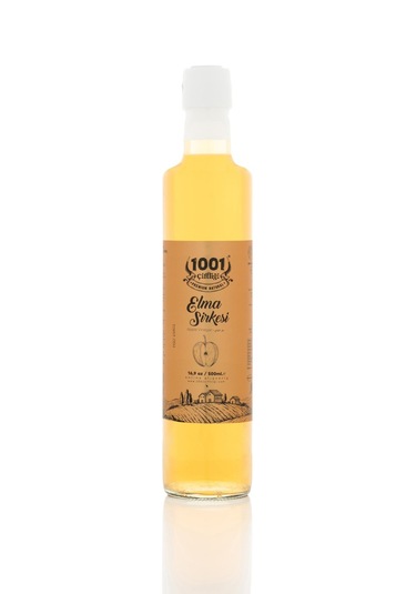 1001 Çiftliği Elma Sirkesi 500ml - Doğal Fermanyasyon