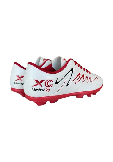 Erkek Krampon Dişli Futbol Ayakkabısı Beyaz - Kırmızı Beyaz - Kırmızı