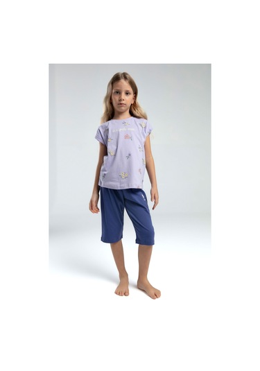 U.s. Polo Assn. Kız Çocuk Mor Kapri Takım Us2069 Mor