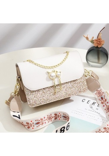 Şık Küçük Kare Çanta, Çapraz Çanta, Kız Arkadaş Için Kontrast Renkli Omuz Çantası Haki 468303 Haki