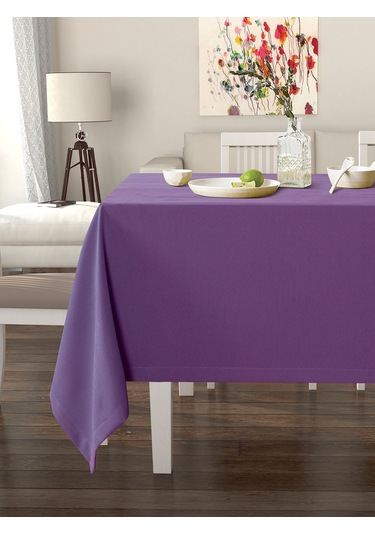 Erik Moru Masa Örtüsü Kadife Dokulu Leke Tutmaz Erik Moru