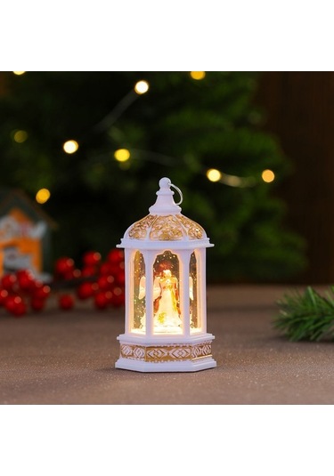 Novahub Ys Yeni Yaratıcı Süsleme Parlayan Noel Mum Masaüstü Lambası Lambası Lamba Gece Altıgen 14 Np 14