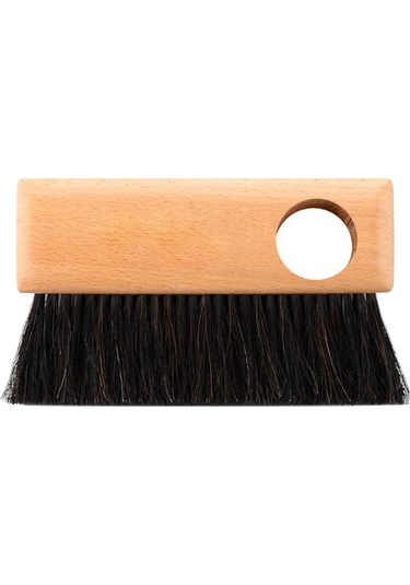 Suntek Kahve Değirmeni Makinesi Temizleme Fırçası Ahşap Saplı Dikdörtgen Delikli