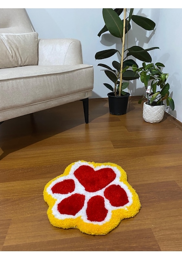 Kirbi Kedi Patisi Süs Halı Çok Renkli