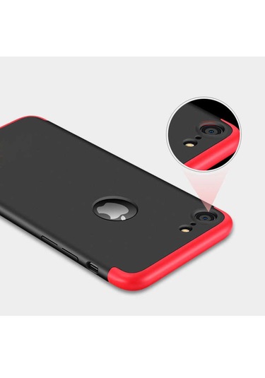 Apple Uyumlu iPhone 6 Plus Kılıf Zore Ays Kapak Kırmızı