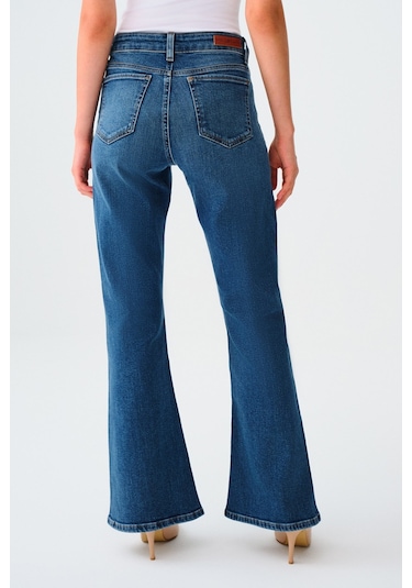 Loft Flare Rain Kadın Pantolon Mavi