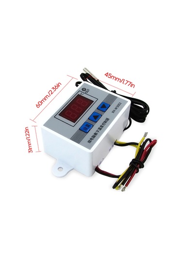 Dianziye Xh-w3002 Akıllı Sıcaklık Kontrol Cihazı -50 C/+110 C Aralığı, 12v, Led Ekranlı, Yüksek Hassasiyetli Mikroişlemci Termostat