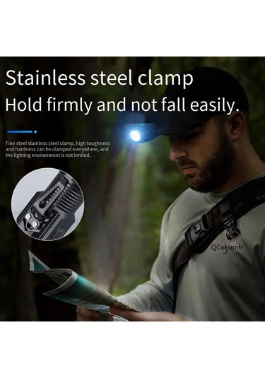 Taşınabilir Mini Led El Feneri 3led Ultra Güçlü Işık Flaş Işığı Siyah