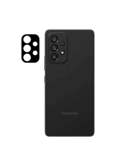 Galaxy A53 5G Zore 3D Kamera Camı Koruyucu Siyah