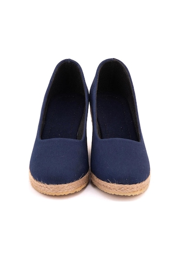 Star Tombis Lacivert Lacivert Keten Espadril Dolgu Topuk Dolgu1001-2905 Lacivert