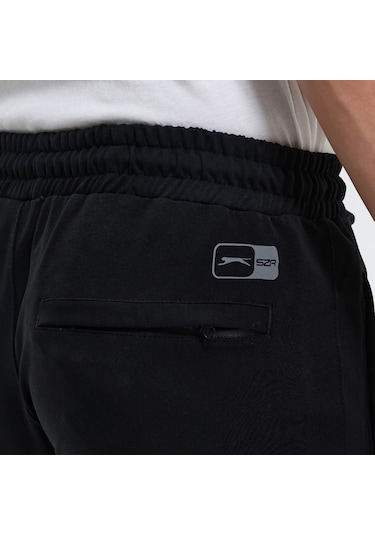 Slazenger OLIVA IN Erkek Cepli Siyah Eşofman Altı