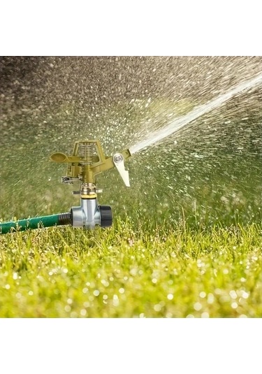 Elmpaly 1 Adet 360 Derece Dönen Çinko Alaşım Sulama Fıskiyesi Dayanıklı Bahçe Spreye