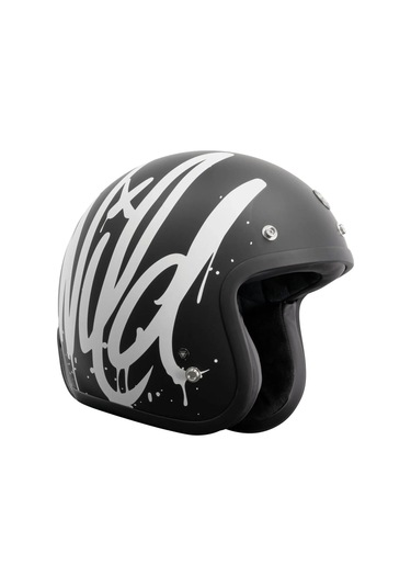 Torc T-50 Del Mar Wild One Açık Motosiklet Kaskı Mat Siyah Gri