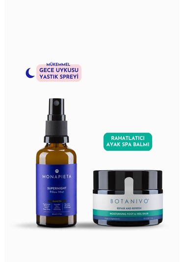 Botanivo Yastık Spreyi & Rahatlatıcı Ayak Spa Balmı 2 Li Set