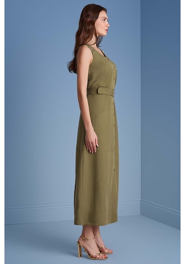 Kolsuz Haki Elbise Haki