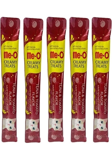 Me-O Ton Balıklı ve Domatesli Kedi Ödül Maması 5 x 15 G