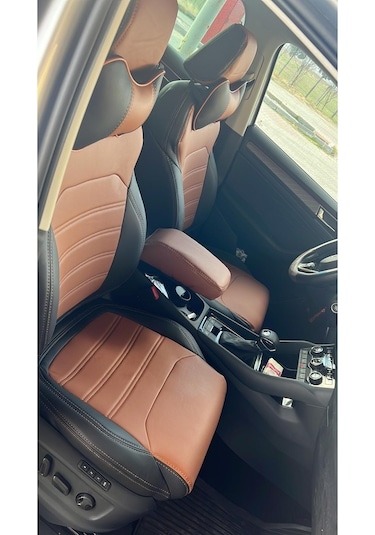 Skoda Kodiaq 2022 Araca Özel Deri Oto Koltuk Kılıfı