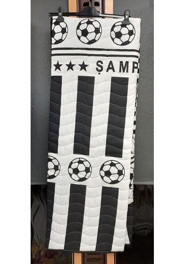 Pamuklu Çok Amaçlı Spor Desen Tek Kişilik Pike, Yatak Ört 160x230 - Siyah-beyaz Sarı - Lacivert Pamuklu Çok Amaçlı Spor Desen Tek Kişilik Pike, Yatak Ört 160x230 - Siyah-beyaz Sarı - Lacivert