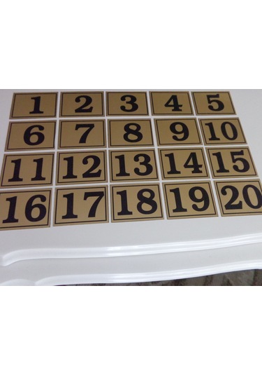 Gendec 6X8 Cm Yapışkanlı No 1'Den 28' E