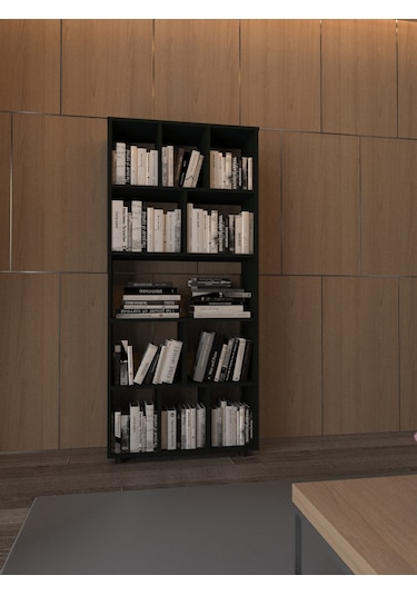 Antrasit Dekorasyon Kitaplık D/32 G/81 Y/180