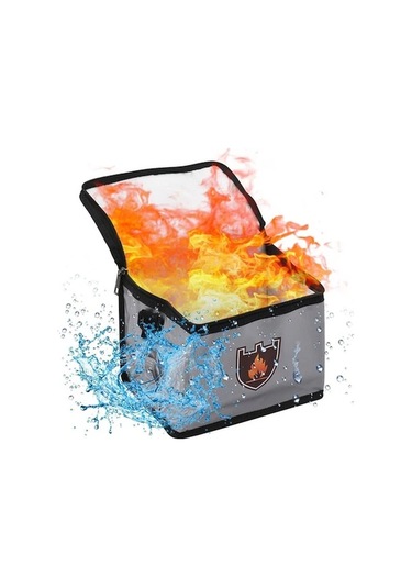 Trendooze Güvenli Lıpo Pil Depolama Çantası - Model: Güvenli Lp Gri