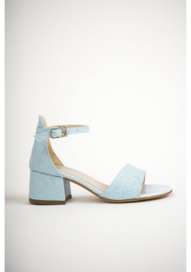 İncimoda Kız Çocuk Bilekten Bağlama Topuklu Taşlı Günlük Sandalet 001