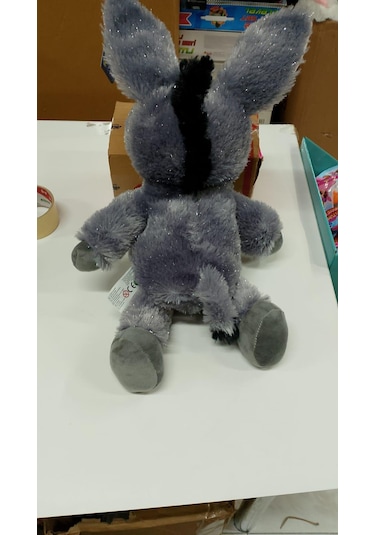 Oyuncak Peluş Simli Sevimli Eşek 50 Cm Pembe