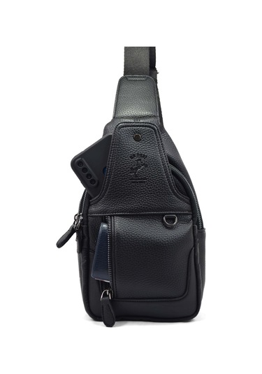 Erkek Siyah Çapraz Askılı Gögüs Ve Omuz Çantası Çapraz Çanta Siyah
