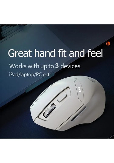 Inphıc Dr6 Bluetooth 4.0 / Bluetooth 5.0 / 2.4g Kablosuz Fare Ev Ofis Bilgisayarı Dizüstü Bilgisayar Sessiz Fareler