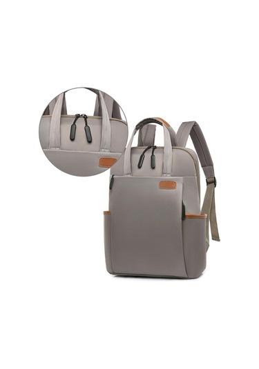 Suntek Kadın Erkek Dizüstü Sırt Çantası Şık Üniversite Haki