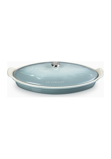 Le Creuset Kapaklı Seramik Balık Pişirme Kabı, 34 Cm Sea Salt