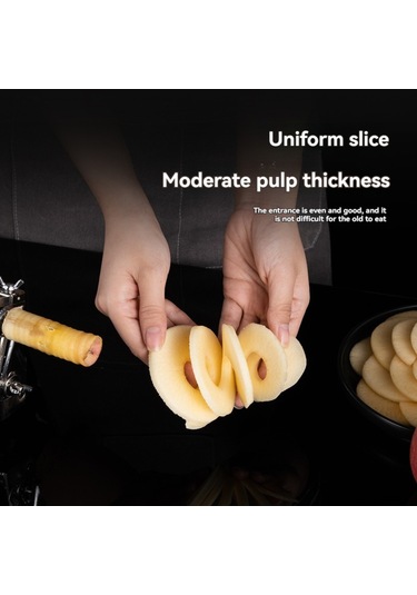 Springsun El Fırçası El Çekirdekleyici El Dilimleyici 3'ü 1, Vakum Emici Tabanlı, Paslanmaz Çelik, El İle Çalışır, Meyve Sebze Soyma Aleti Gümüş