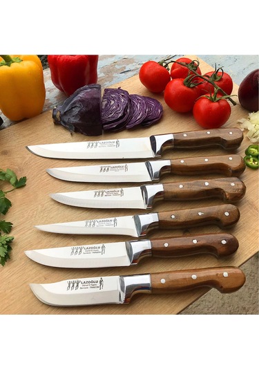 Lazoğlu Sürmene Trabzon 6'lı Mutfak Bıçak  Seti 6'lı Set