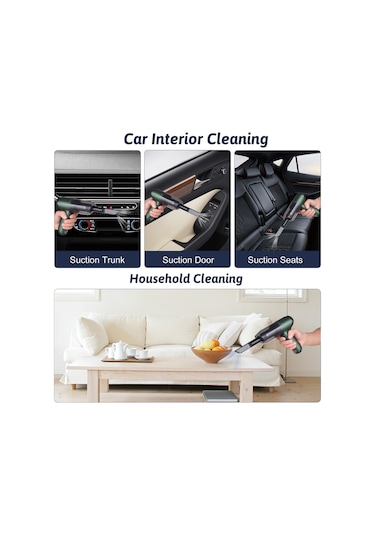 Qianfan Tipi Süpürge Kablosuz 19000pa Güçlü Emiş 3'ü 1 Arada Toz