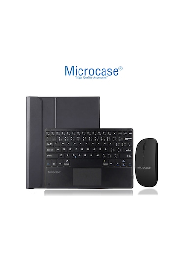 Lenovo Uyumlu Tab M10 PlusTB125FU 10.61'' BT Touchpad Klavye + Mouse + Kılıf - BKK7