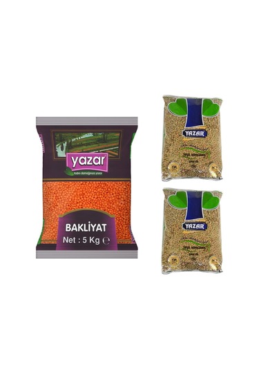 Yazar Kırmızı Mercimek 5 KG + Yeşil Mercimek 5 KG