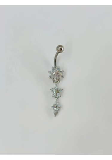Sallantılı Göbek Piercing - Pg0005 Çok Renkli