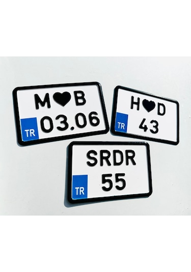 Dekor Plaka.Bisiklet Plakası.Kare Plaka.Motor Plakası 552558335