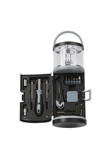 Tangshopping 24 Takım Ev Donanımı Ve Aletleri İle Araçlar Acil Durum Araba Çok Fonksiyonlu Araç Kutusu İle Kamp Işıkları