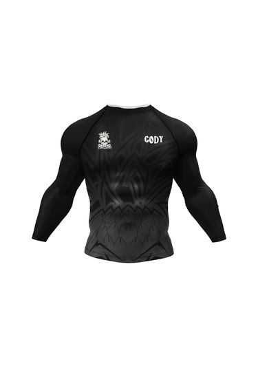 Prosperlink Cody Lundin Sıkı Uzun Kollu Mma Bjj Savaş Tişörtü - Grappling Eğitimi İçin Spor Kıyafetierkek Gri