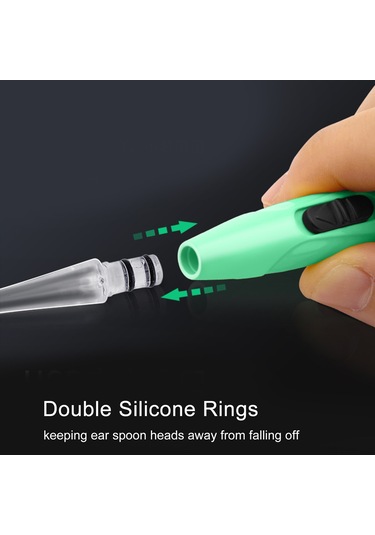 Mufunye Kulak Temizleme Aleti: Led Işıklı, Büyüteçli, Usb Şarjlı, Yumuşak Kaşık Başlıklı, Aile Kullanımı İçin Uygun