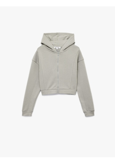Koton Şardonlu Uzun Kollu Fermuarlı Kapüşonlu Oversize Sweatshirt Gri 6wal10307ık Gri Koton Şardonlu Uzun Kollu Fermuarlı Kapüşonlu Oversize Sweatshirt Gri 6wal10307ık Gri
